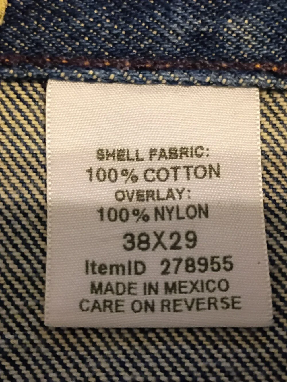 VTG LL‎ Bean Men's Brush Guard Upland Denim Jeans Sz 38/29